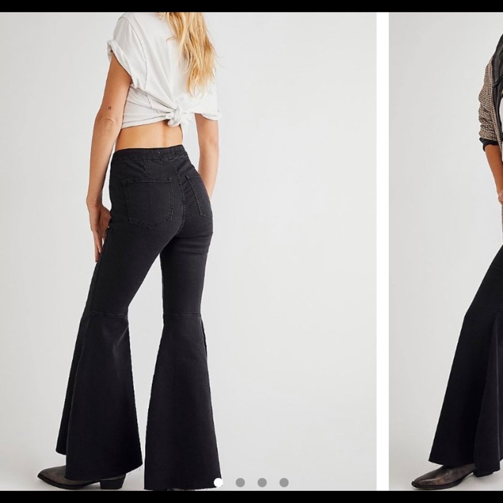 Brand New Free People Black Flare Jeans!